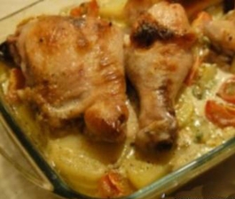 Курица, маринованная в кефире 