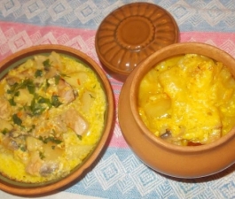 Картошечка с мясом и грибами